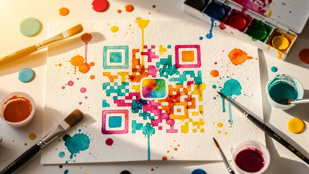 How to Create a QR Code: The Complete Beginner's Guide Person creating a QR code on a laptop with step-by-step interface visible